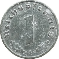 Монета Германия 1 рейхспфенниг 1940