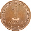 Малайя и Борнео 1 цент 1962