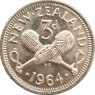 Новая Зеландия 3 пенса 1964 — 937044568