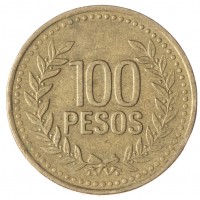 Монета Колумбия 100 песо 1994