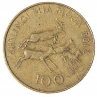 Монета Танзания 100 шиллингов 2012