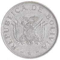 Монета Боливия 50 сентаво 1997