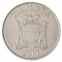 Монета Замбия 1 квача 2017