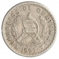 Монета Гватемала 10 сентаво 1977