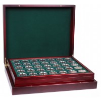 Коллекция биметаллических монет 10 рублей 2000-2023 Люкс в деревянном футляре