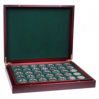 Коллекция биметаллических монет 10 рублей 2000-2023 Люкс в деревянном футляре