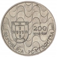 Португалия 200 эскудо 1992 Председательство Португалии в Евросоюзе