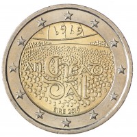 Монета Ирландия 2 евро 2019 100 лет со дня первого заседания Дойл Эрен