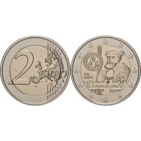 Монета Бельгия 2 евро 2021 Карл V (Буклет)