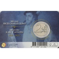 Монета Бельгия 2 евро 2021 Карл V (Буклет)