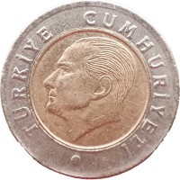 Монета Турция 50 курушей 2019