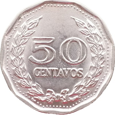 Монета Колумбия 50 сентаво 1970