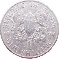 Монета Кения 1 шиллинг 1974