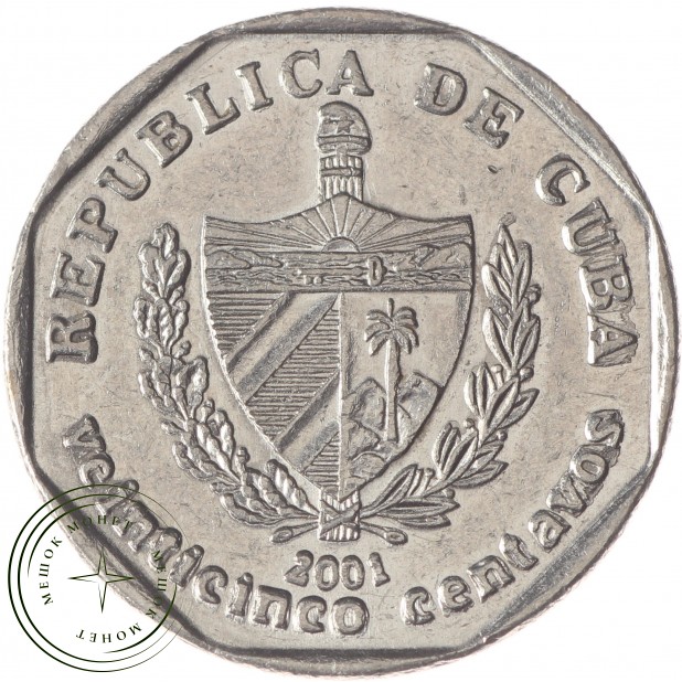 Куба 25 сентаво 2001 - 25877478