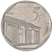 Монета Куба 5 сентаво 2000