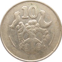 Монета Кипр 10 центов 1994