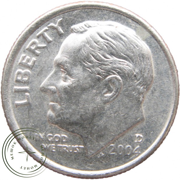 США 10 центов 2004
