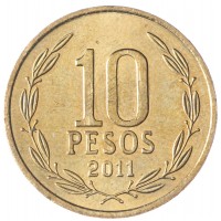 Чили 10 песо 2011