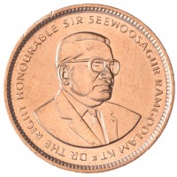 Монета Маврикий 5 центов 2012