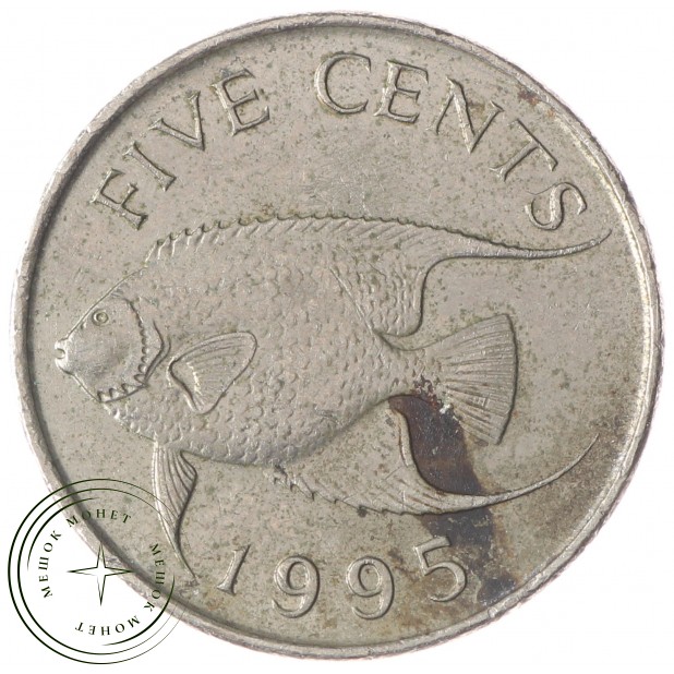 Бермудские острова 5 центов 1995