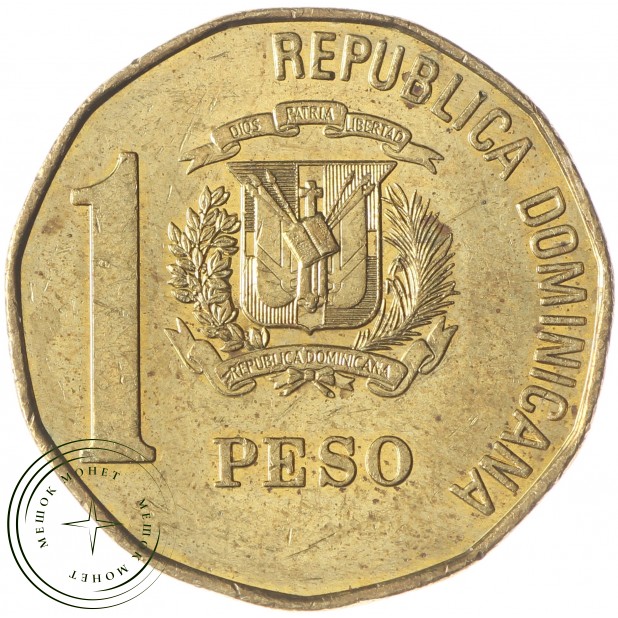 Доминиканская республика 1 песо 1993
