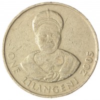 Монета Эсватини Свазиленд 1 лилангени 2005