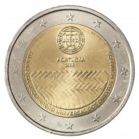 Монета Португалия 2 евро 2008 Права человека