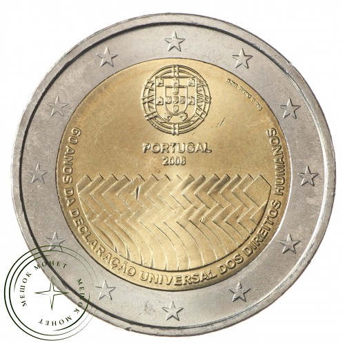 Португалия 2 евро 2008 Права человека — 36819520