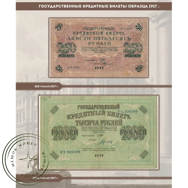 Альбом для банкнот Российской Империи 1898 — 1917