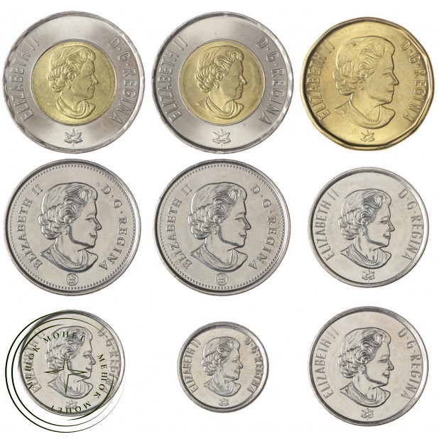 Канада 2017 150 лет Конфедерации Набор из 9 монет
