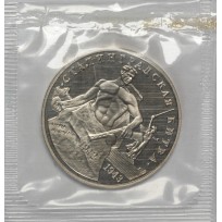 Монета 3 рубля 1993 Сталинградская Битва PROOF (в запайке)