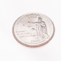 Монета США 25 центов 2008 Гавайи