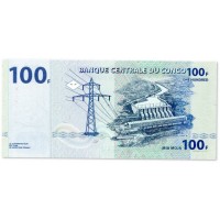 Банкнота Конго 100 франков 2022
