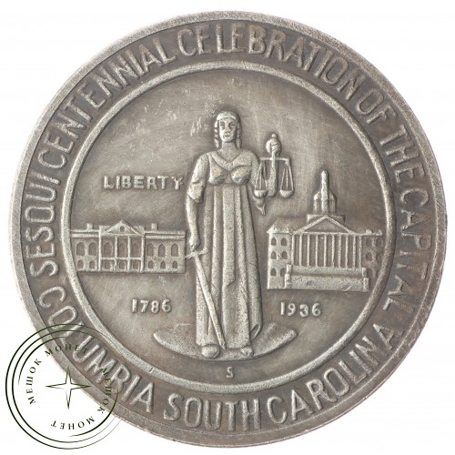 Копия 50 центов 1936 Колумбия Южная Каролина