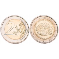Монета Португалия 2 евро 2018 250 лет Ботанического сада Ажуда в Лиссабоне