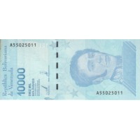 Банкнота Венесуэла 10000 боливаров 2019