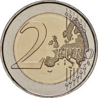 Монета Испания 2 евро 2024 Национальная полиция