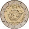 Люксембург 2 евро 2024 100 лет введения в обращения монет с изображением литейщика