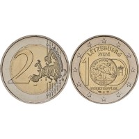 Люксембург 2 евро 2024 100 лет введения в обращения монет с изображением литейщика