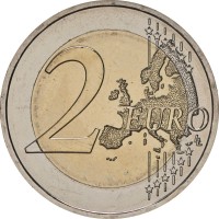 Люксембург 2 евро 2024 100 лет введения в обращения монет с изображением литейщика