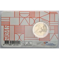 Монета Нидерланды 2 евро 2022 Эразмус (буклет)