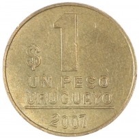 Монета Уругвай 1 песо 2007