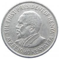 Монета Кения 50 центов 1974