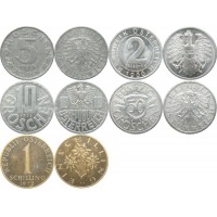 Набор монет Австрии (5 монет)