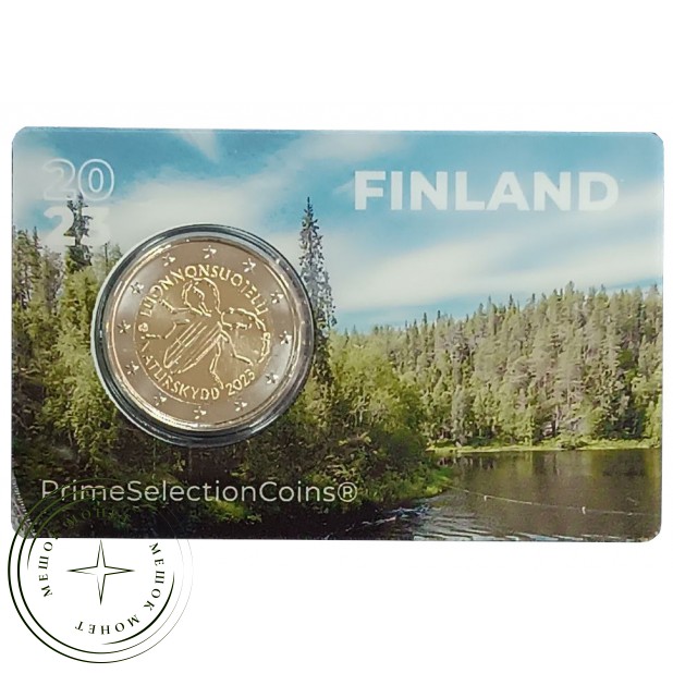 Финляндия 2 евро 2023 100 лет закону об охране природы - 937038213