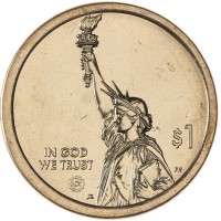 Монета США 1 доллар 2021 Тоннель Бэй-Бридж Вирджиния