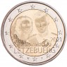 Люксембург 2 евро 2021 40 лет свадьбы Анри и Марии Терезы/голограмма
