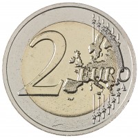 Монета Латвия 2 евро 2018 100 лет независимости прибалтийских государств