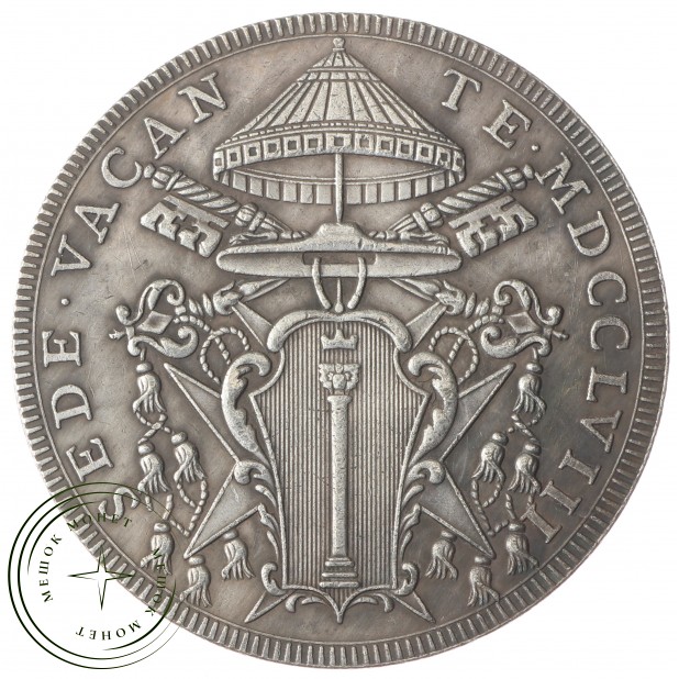 Копия Скудо 1758 Ватикан Италия