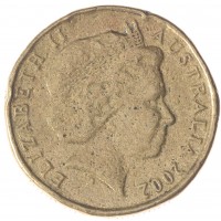 Монета Австралия 1 доллар 2002